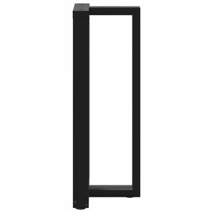 Schwarze Bartischbeine T-Form, 2er Set
