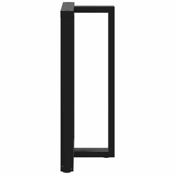 Bartischbeine T-Form, 2er Set, Schwarz