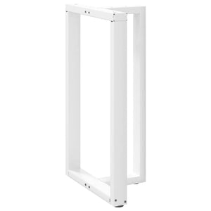 Weiße Bartischbeine T-Form, 2er Set