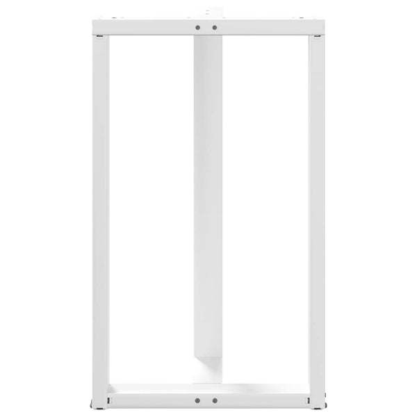 Weiße Bartischbeine T-Form, 2er Set