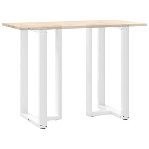 Weiße Bartischbeine T-Form, 2er Set