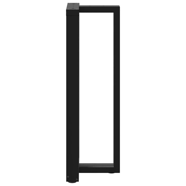 Bartischbeine T-Form Schwarz, 2er-Set