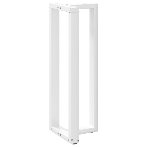 Weiße Bartischbeine T-Form, 2er Set