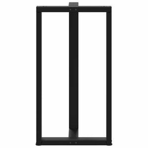 Schwarze Bartischbeine T-Form, 2er Set