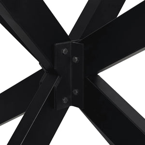 Schwarzes Couchtischbein Spinnenform Stahl