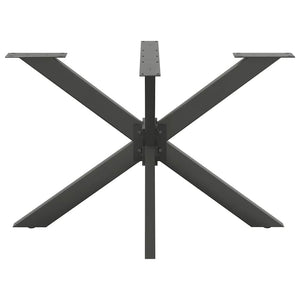 vidaXL Dining Table Leg Spider Shape Anthracite 120x68x(72-73) cm Steel