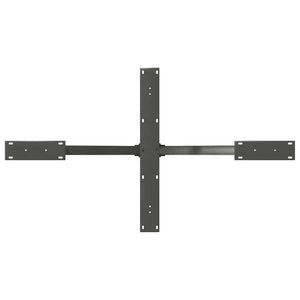 vidaXL Dining Table Leg Spider Shape Anthracite 120x68x(72-73) cm Steel