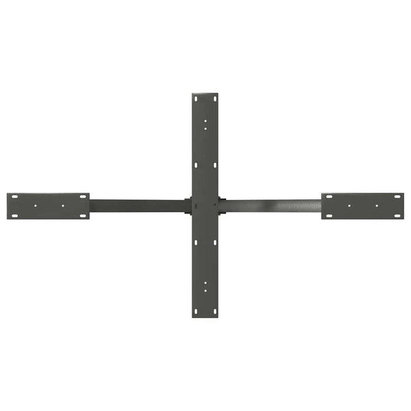 vidaXL Dining Table Leg Spider Shape Anthracite 120x68x(72-73) cm Steel