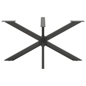 vidaXL Dining Table Leg Spider Shape Anthracite 150x78x(72-73) cm Steel