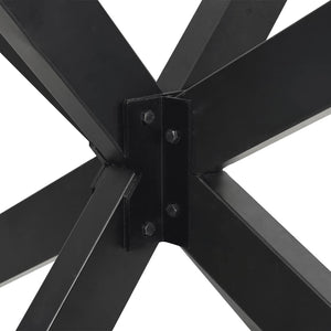vidaXL Dining Table Leg Spider Shape Anthracite 150x78x(72-73) cm Steel