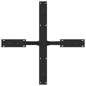 vidaXL Dining Table Leg Spider Shape Black 85x85x(72-73) cm Steel
