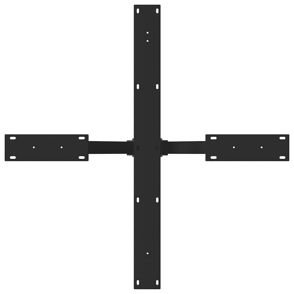 vidaXL Dining Table Leg Spider Shape Black 85x85x(72-73) cm Steel