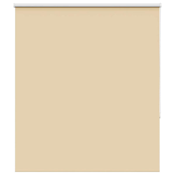 vidaXL Blackout Roller Blind Beige 120x130 cm Fabric Width 116.6 cm