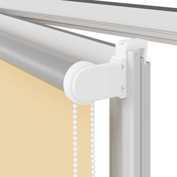 vidaXL Blackout Roller Blind Beige 120x130 cm Fabric Width 116.6 cm