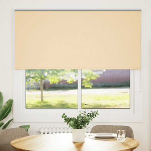vidaXL Blackout Roller Blind Beige 160x130 cm Fabric Width 156.6 cm