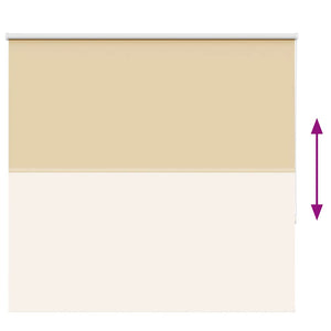 vidaXL Blackout Roller Blind Beige 160x130 cm Fabric Width 156.6 cm