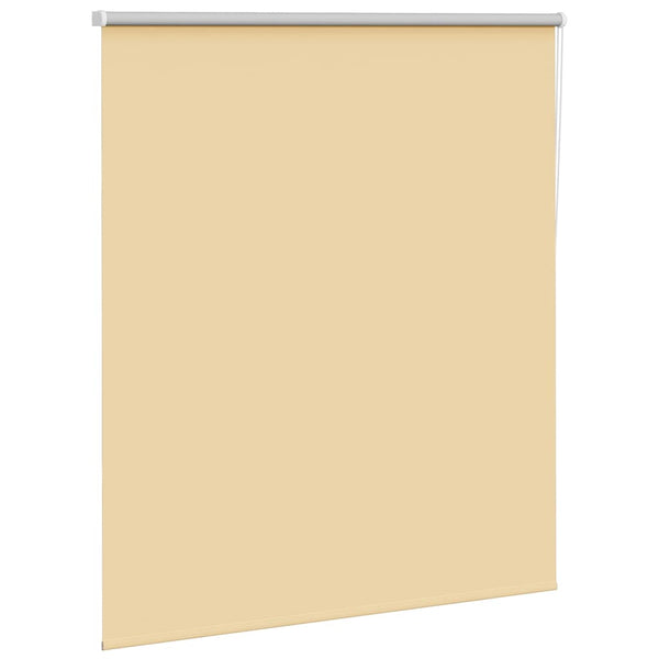 vidaXL Blackout Blind Beige 120x150 cm Fabric Width 116.6 cm