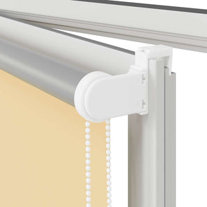 vidaXL Blackout Roller Blind Beige 160x150 cm Fabric Width 156.6 cm