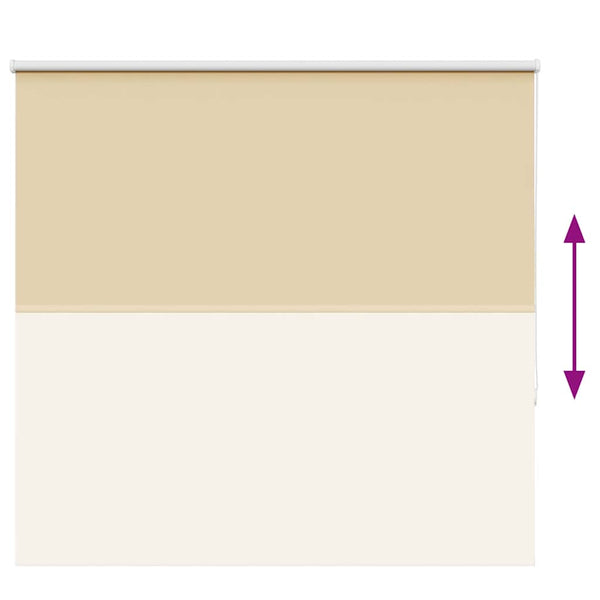 vidaXL Blackout Roller Blind Beige 160x150 cm Fabric Width 156.6 cm