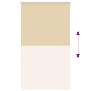 vidaXL Blackout Roller Blind Beige 120x230 cm Fabric Width 116.6 cm