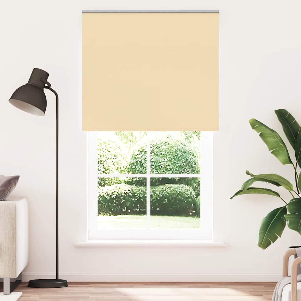 vidaXL Blackout Roller Blind Beige 120x230 cm Fabric Width 116.6 cm