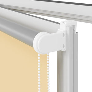 vidaXL Blackout Roller Blind Beige 125x230 cm Fabric Width 121.6 cm