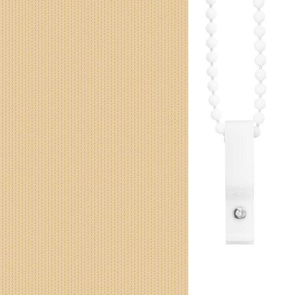 vidaXL Blackout Roller Blind Beige 125x230 cm Fabric Width 121.6 cm