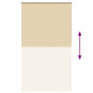 vidaXL Blackout Roller Blind Beige 130x230 cm Fabric Width 126.6 cm