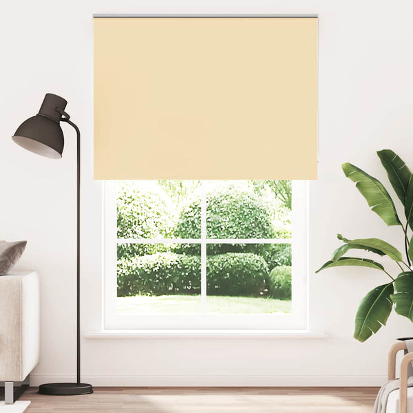 vidaXL Blackout Roller Blind Beige 145x230 cm Fabric width 141.6 cm