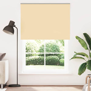 vidaXL Blackout Roller Blind Beige 150x230 cm Fabric width 146.6 cm