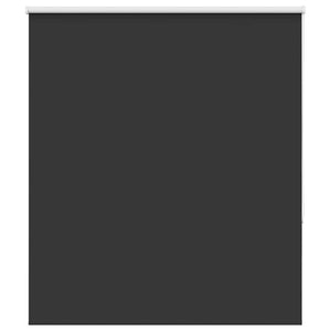 vidaXL Black Blackout Roller Blind 120x130 cm Fabric width 116.6 cm