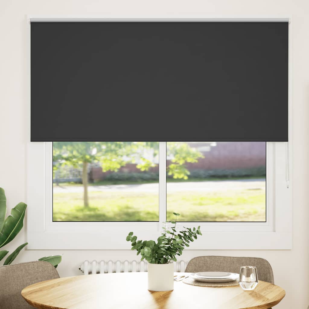 Verdunkelungsrollo Schwarz 160x150 cm