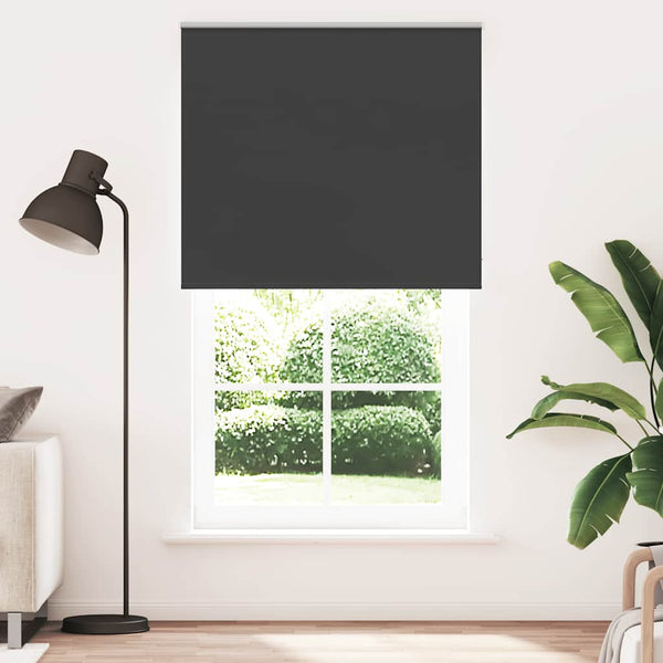 Verdunkelungsrollo Schwarz 125x210 cm