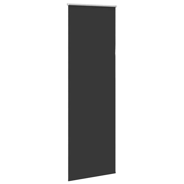 vidaXL Black Blackout Roller Blind 80x230 cm Fabric width 75.7 cm