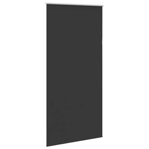 vidaXL Black Blackout Roller Blind 115x230 cm Fabric Width 110.7 cm