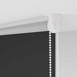 vidaXL Black Blackout Roller Blind 115x230 cm Fabric Width 110.7 cm