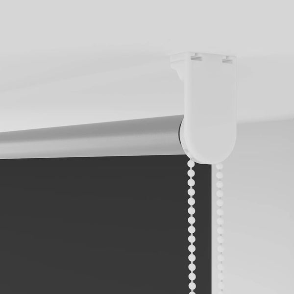 vidaXL Black Blackout Roller Blind 130x230 cm Fabric width 126.6 cm
