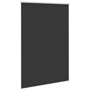 vidaXL Black Blackout Blind 145x230 cm Fabric width 141.6 cm