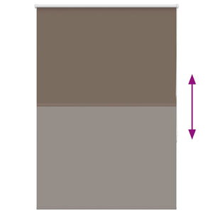 vidaXL Blackout Roller Blind Coffee Brown 115x130cm Fabric width 110.7cm