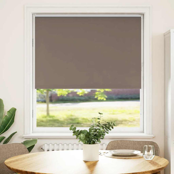 vidaXL Blackout Roller Blind Coffee Brown 115x130cm Fabric width 110.7cm