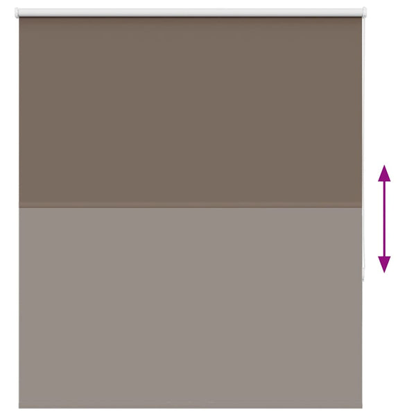 vidaXL Blackout Roller Blind Coffee Brown 120x130cm Fabric width 116.6cm