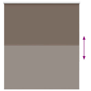 vidaXL Blackout Roller Blind Coffee Brown 125x130cm Fabric Width 121.6cm