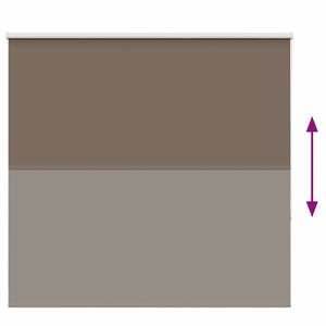 vidaXL Blackout Roller Blind Coffee Brown 165x130cm Fabric Width 161.6cm