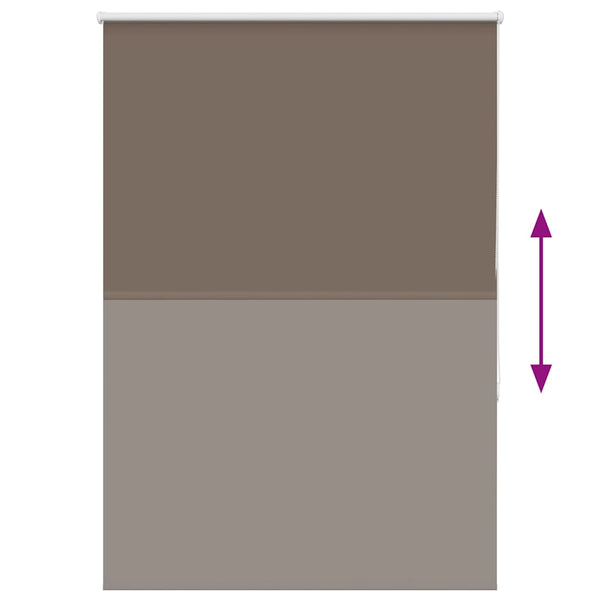 vidaXL Blackout Roller Blind Coffee Brown 115x150 cm Fabric width 110.7 cm