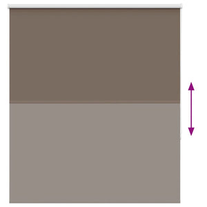 vidaXL Blackout Roller Blind Coffee Brown 130x150 cm Fabric width 126.6 cm