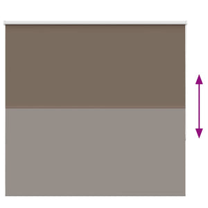 vidaXL Blackout Roller Blind Coffee Brown 165x150 cm Fabric Width 161.6 cm