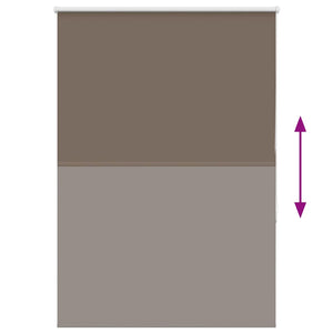 vidaXL Blackout Roller Blind Coffee Brown 95x175cm Fabric Width 90.7 cm