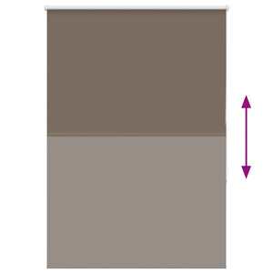 vidaXL Blackout Blind Coffee Brown 115x175 cm Fabric width 110.7 cm