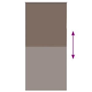Kaffeebraunes Verdunkelungsrollo 110x210 cm