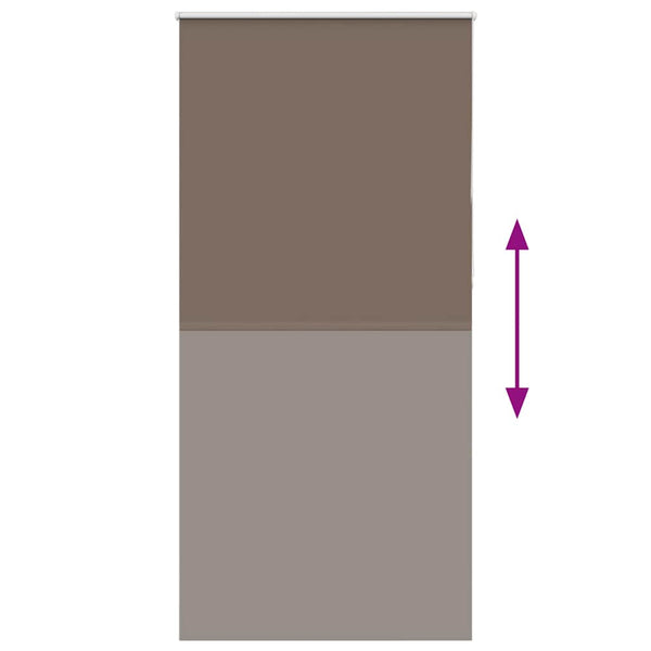 Kaffeebraunes Verdunkelungsrollo 110x210 cm
